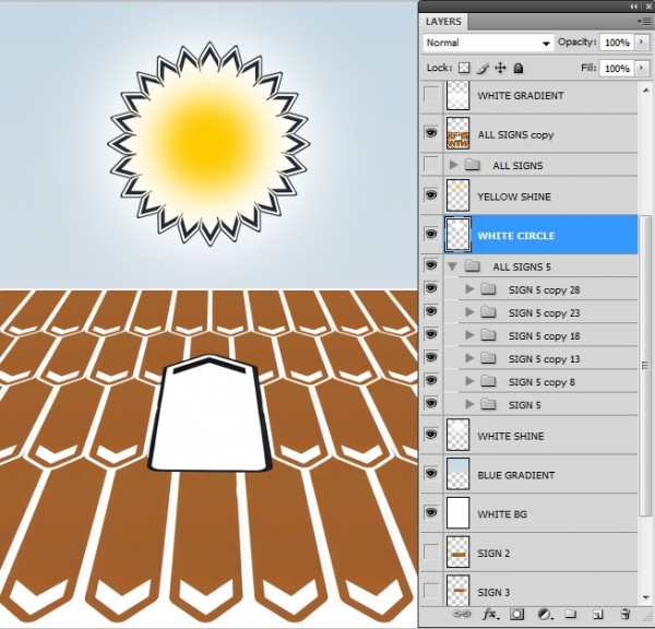Creation of On my way: Step 10